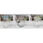 Słoiki, hermetyczne pojemniki na przyprawy  90 ml    Zestaw 12 szt. (mix kolorów i kształtów)    IDE6730